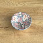 Beautiful Moroccan ceramic bowls with the traditional Moroccan pattern in light blue with red details. Measures 20 cm. in diameter and is handmade in Morocco.