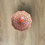 Beautiful Moroccan ceramic bowls with the traditional Moroccan pattern in orange. Measures 20 cm. in diameter and is handmade in Morocco.