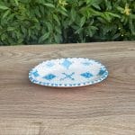 Marokkanische Keramik ovale Schalen hellblau Seite