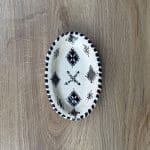 Marokkanische ovale Keramikschalen schwarz 1