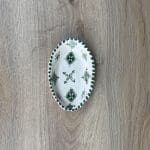 Marokkanische ovale Keramikschalen grün