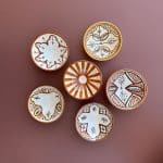 Marokkanske skåle 12 cm brune nuancer