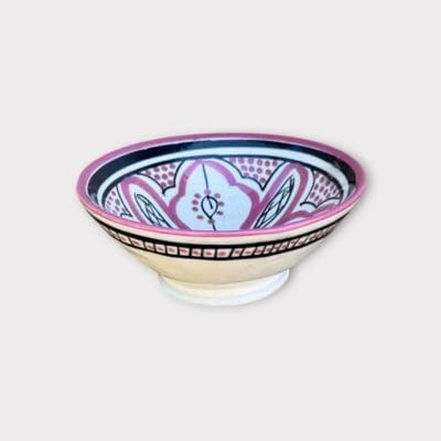 Bols marocains 12 cm violet 2 faces