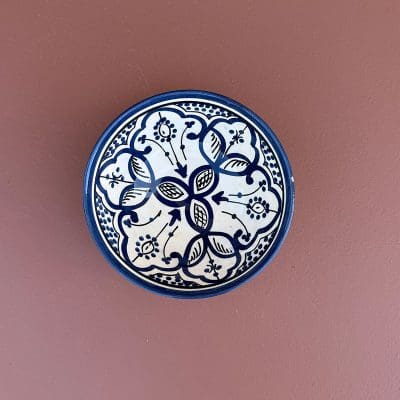 marokkanske skåle 14 cm blå