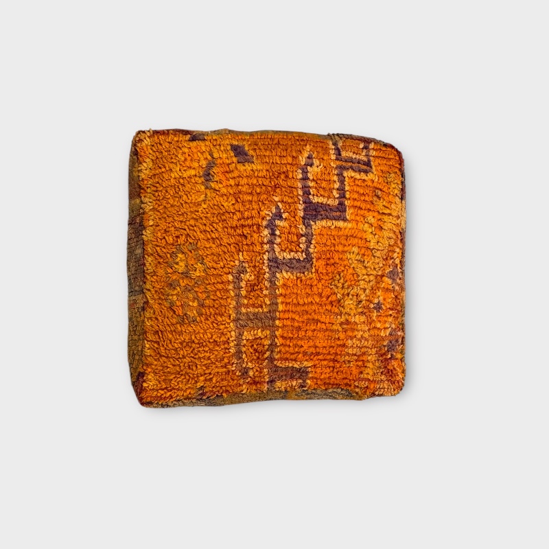 Gulvpude TAFOUKT-1 Coussin de sol TAFOUKT aux couleurs jaune et orange