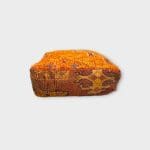 Coussin de sol TAFOUKT aux couleurs jaune et orange