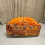 Coussin de sol TAFOUKT aux couleurs jaune et orange