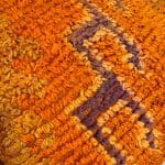 Coussin de sol TAFOUKT aux couleurs jaune et orange