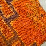Coussin de sol TAFOUKT aux couleurs jaune et orange