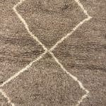 beni ourain carpet in brown with white diamond-shaped pattern