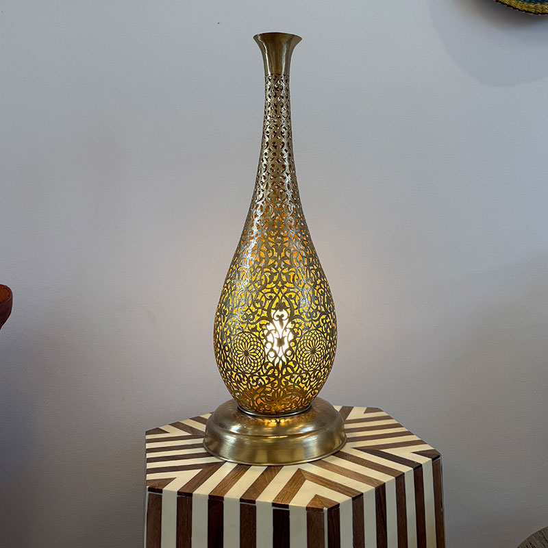 Marokkansk-messing-lampe_MARRAKECH-DROP_1 Lampe marocaine en laiton_MARRAKECH-DROP_1