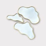 Moroccan mirror in brass with a cloud shape