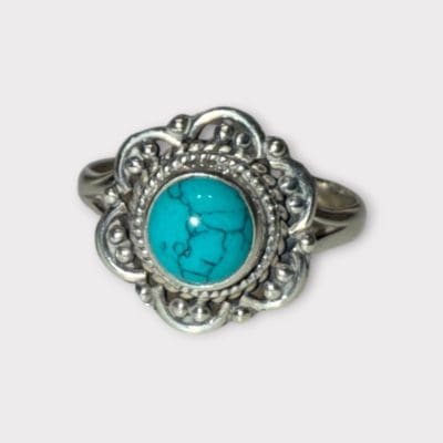 Ring med turkis sten Fleur