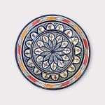 couscousschaal 32 cm blauw patroon